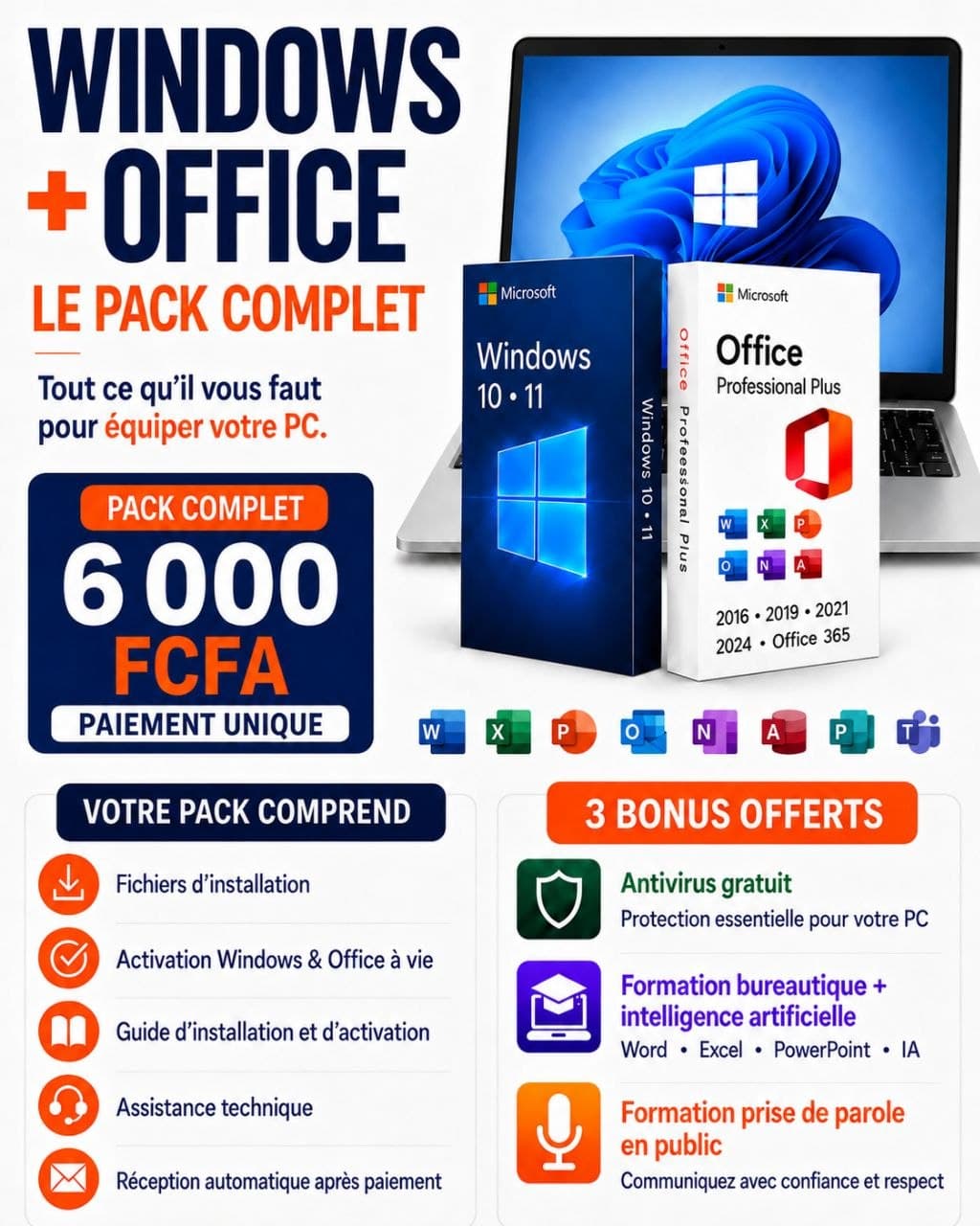 Pack Windows + Office